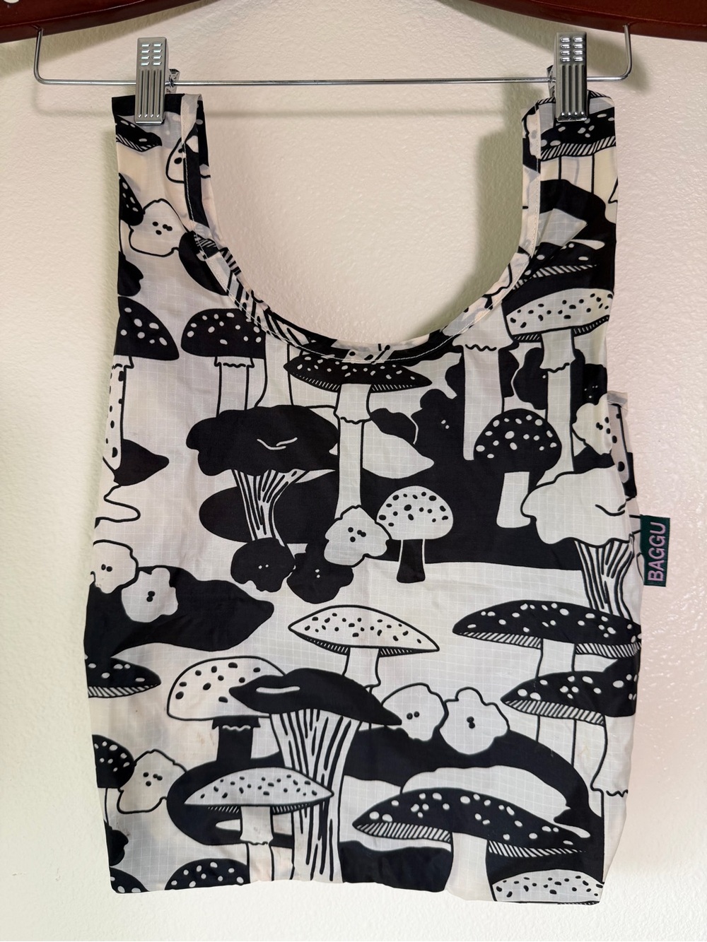 BAGGU Mushroom Print Reusable Mini Tote